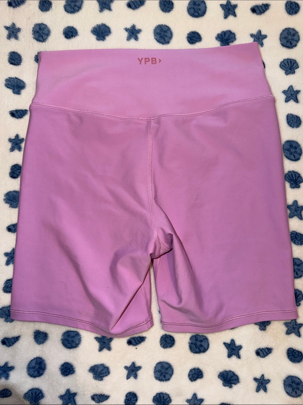 High-Waist Orchid Bubblegum Bike Shorts